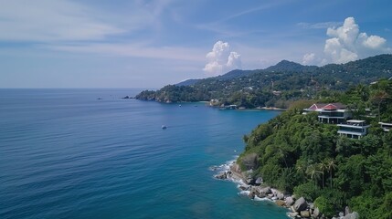 Naklejka premium Phuket Island, Thailand: A Tropical Paradise of Sun, Sand, and Cultural Riches