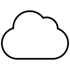Cloud storage Icon Outline 