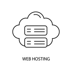 web hosting icons  symbol vector elements for infographic web