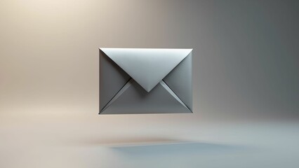 Neon Line Envelope Symbol
