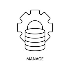 manage icons  symbol vector elements for infographic web