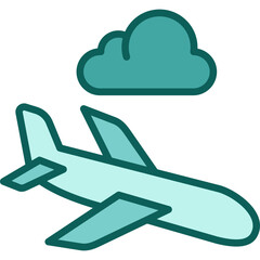 Landing solid icon