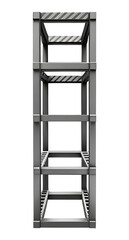 Steel structure, multi level framework, industrial design.