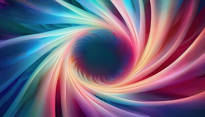 Obraz premium Dynamic colorful swirl abstract art digital design vibrant environment artistic view movement concept for visual impact