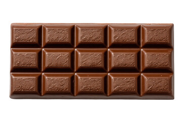 Fototapeta premium Delicious dark chocolate bar sweet treat isolated background food rich on transparent background