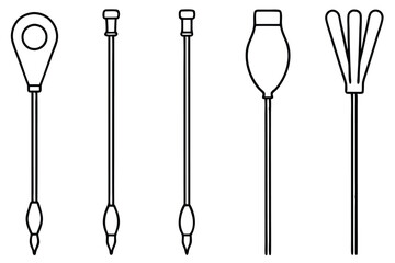 Central line cathete patient education Line art