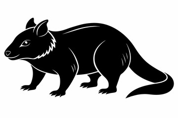 zorilla sihouette black vector © mst