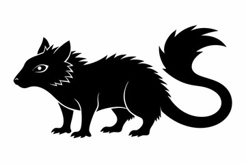 zorilla sihouette black vector