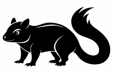 zorilla sihouette black vector