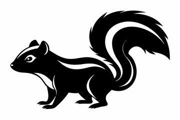 zorilla sihouette black vector