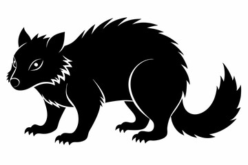 zorilla sihouette black vector © mst