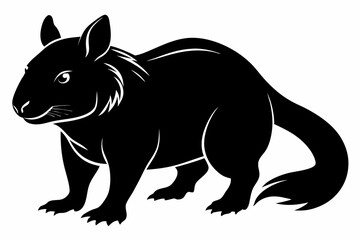 zorilla sihouette black vector © mst