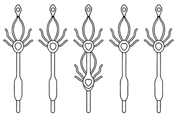 Central venous cathe removal method Line art