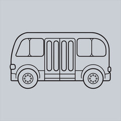 School Bus Outline Vector Illustratio,Simple City Bus Line Drawing,Cartoon Bus Outline Vector,Hand Drawn Bus Vector Design,Black and White Bus Vector Art,Minimal Bus Side View Illustration