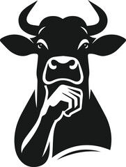 Cow vector silhouette