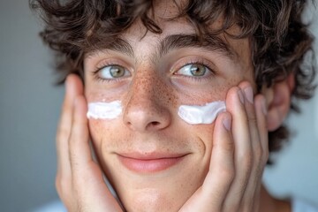 The daily routine of an Indian man often begins with a bathroom skincare regimen that emphasizes moisture, smiling for health benefits, and the application of cosmetics as a form of self-care,