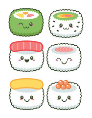 Set Cute Sushi