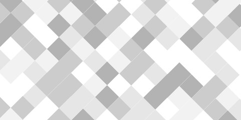 Abstract geometric white and gray background seamless mosaic and low square triangle texture wallpaper. Triangle Vector Abstract Geometric Technology seamless pattern. Geometric Retro tiles design.