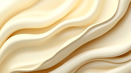 Obraz premium Creamy swirls with pale yellow texture.