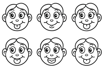 cheek playful charm line art