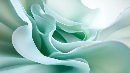 Obraz premium Abstract Teal Fluid Flow.