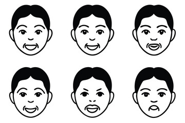 cheek soft glow line art