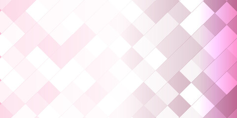 Abstract geometric white and pink background seamless mosaic and low square triangle texture wallpaper. Triangle Vector Abstract Geometric Technology seamless pattern. Geometric Retro tiles design.