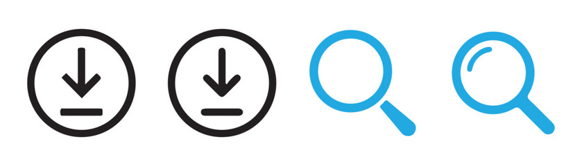 Search icon. Download vector icon illustration eps 10