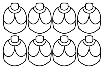 Chest Tubes Emergency Care Line Art