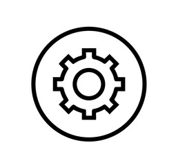Technology Gear Setting Outline Icon