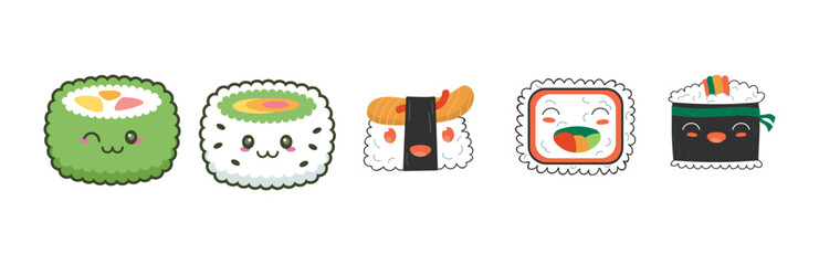 Set Cute Sushi