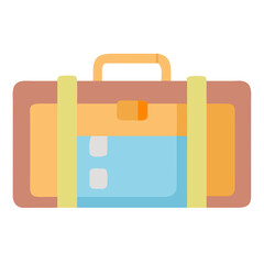 Playful Colorful Suitcase Vector