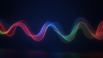 Abstract Colorful Wave Pattern