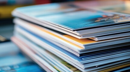 Stacked magazines showcasing design and content for print media enthusiasts