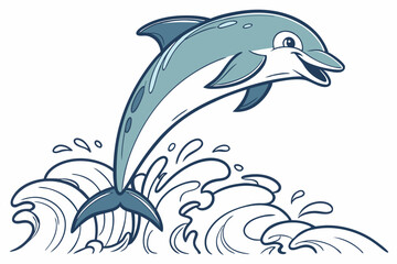 dolphin jumping out of water