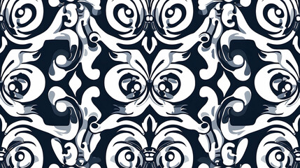 Intricate symmetrical pattern in dark and light shades.