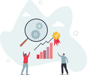 Quality assurance or performance tracking for development.Business growth guarantee with sales control and efficiency measurement. character life .