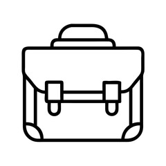 messenger bags line drawn beauty fashion industry. vector art - outline icon messenger bags, isolated white background