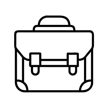 recommend clip art: messenger bags line drawn beauty fashion industry. vector art - outline icon messenger bags, isolated white background