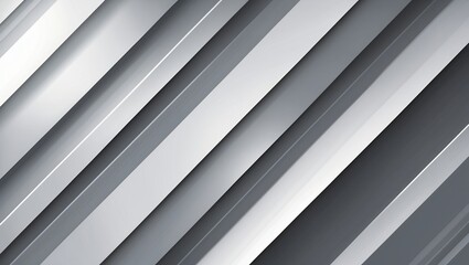 Obraz premium Elegant gray and white diagonal stripe background design