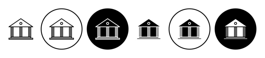 Government icon solid illustration, pictogram isolated on white design element.