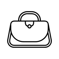 purses line drawn beauty fashion industry. vector art - outline icon purses, isolated white background