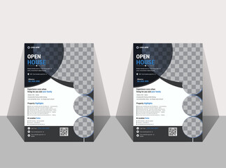 New modern real estate flyer design template ,open house flyer design,Realestate business flyer design template