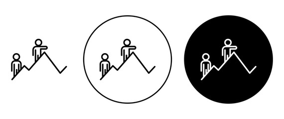 Leadership icon solid illustration, pictogram isolated on white design element.