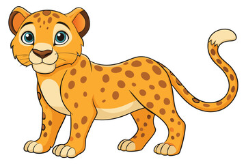  leopard  vector Illustration.