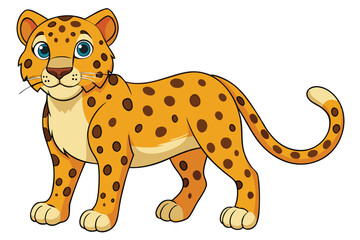  leopard  vector Illustration.