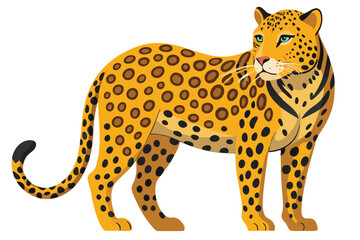  leopard  vector Illustration.