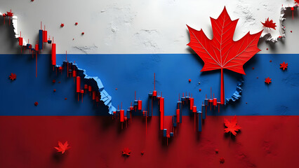 Melting Russia Flag into Downward Chart, Maple Leafs Drift as Data