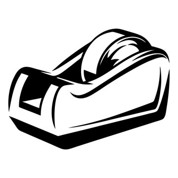 black tape dispenser, office supply clip art preview