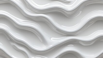 Elegant white glossy abstract wavy texture design